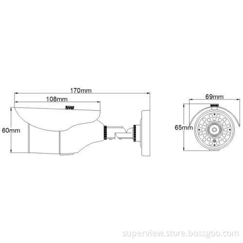 1.0m 720p Ahd Camera (FSN12B-30)